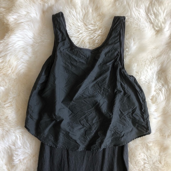 Soft Joie Kaleisa Silk Overlay Gray Dress M - Picture 8 of 8